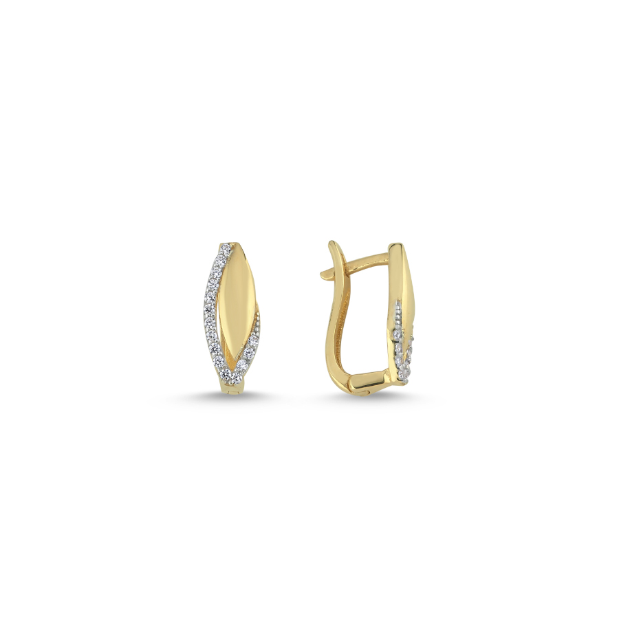 14 Ayar Altın Almond Küpe - CNG Jewels