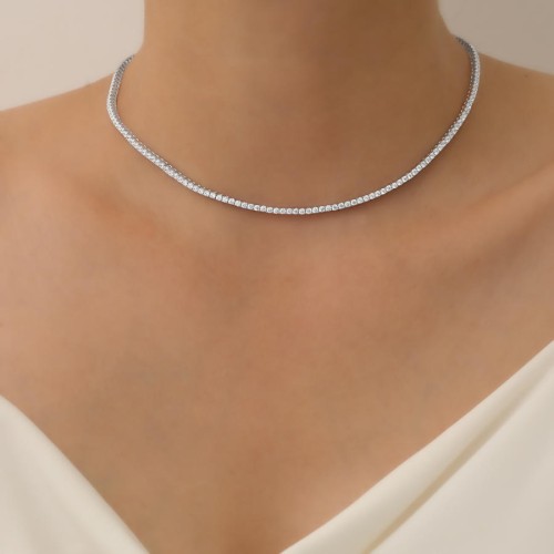 2mm Su Yolu Gümüş Kolye - CNG Jewels (1)