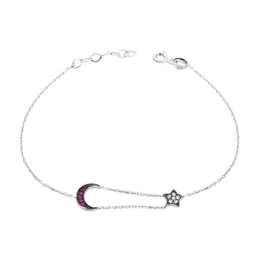 Ay Yıldız Kadın Gümüş Bileklik - CNG Jewels