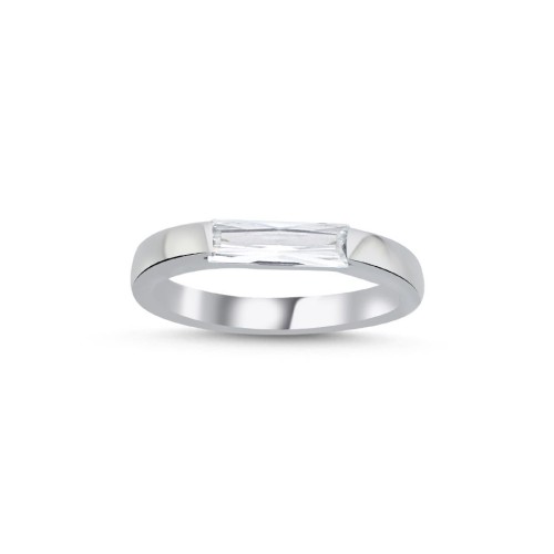 Baguette Silver Women's Ring - CNG Jewels