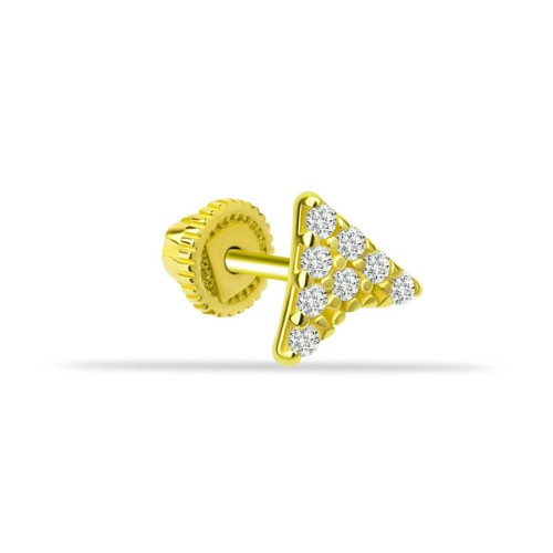 Bomerang Altın Helix Küpe - CNG Jewels