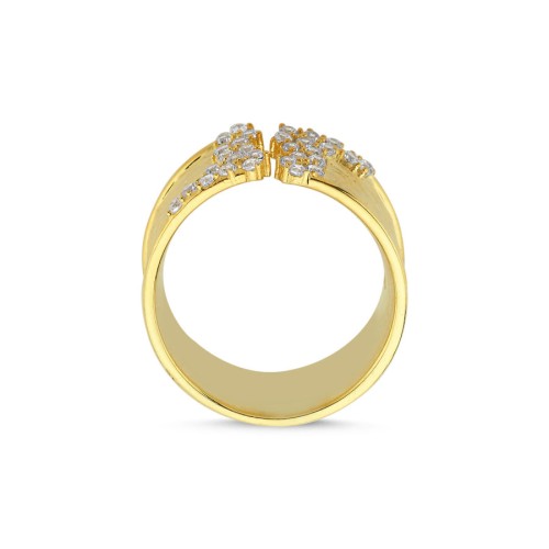 Bright Sky Gold Silver Women's Ring - CNG Jewels (1)
