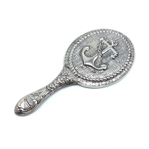 Çapa Desenli Gümüş El Aynası No 3 - CNG Jewels