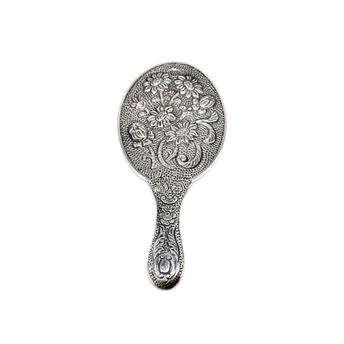 Çiçek Desenli Gümüş El Aynası No 1 - CNG Jewels (1)