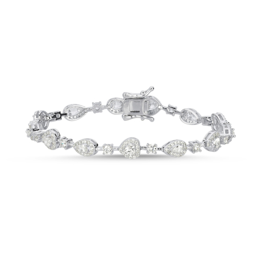 Damla Kalp Işık Seli Su Yolu Gümüş Bileklik - CNG Jewels (1)