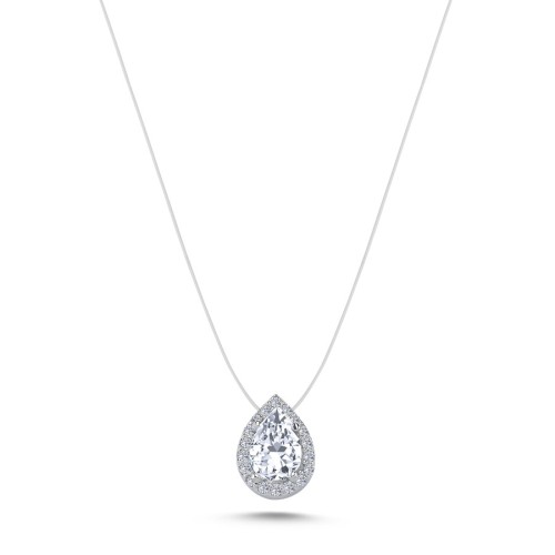 Damla Tektaş Hayalet Zincir Gümüş Kolye - CNG Jewels