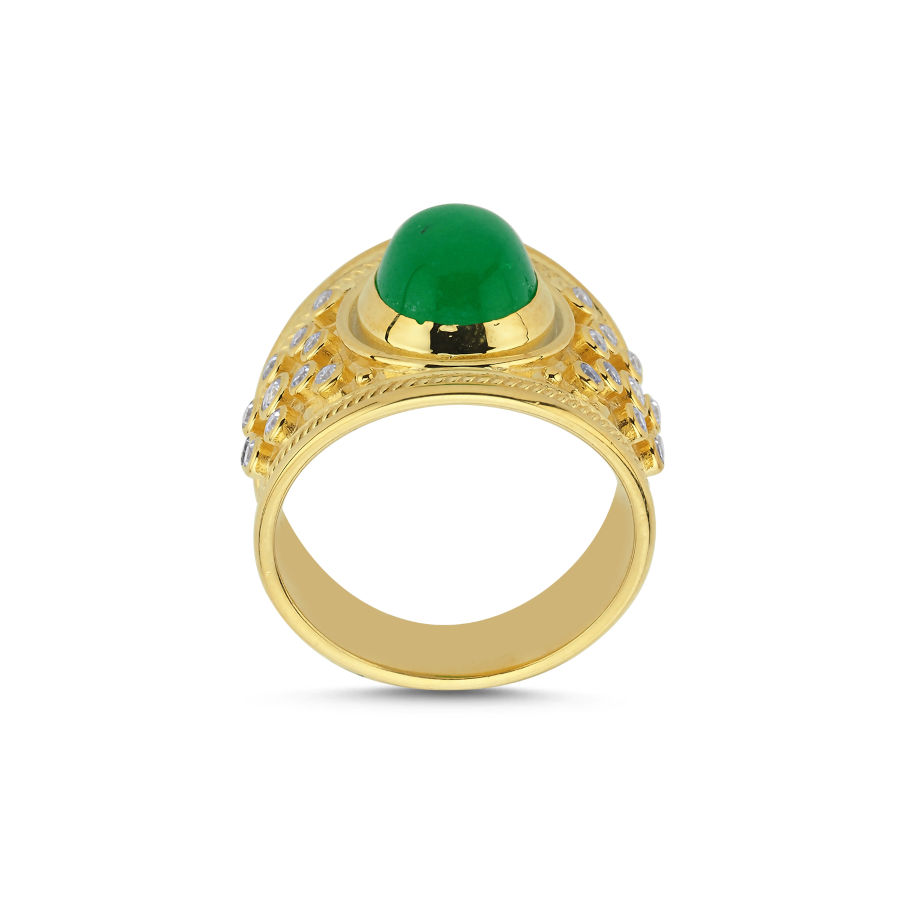 Diva Jade Women's Silver Ring - CNG Jewels (1)