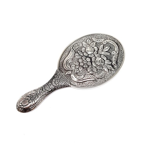 Gül Desenli Gümüş El Aynası No 1 - CNG Jewels