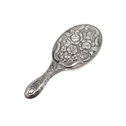 Gül Desenli Gümüş El Aynası No 2 - CNG Jewels