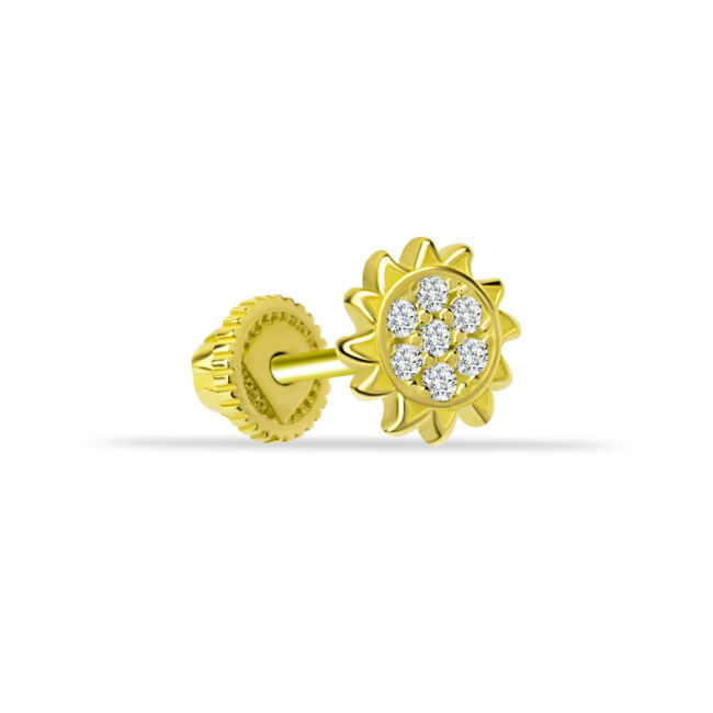Güneş Altın Helix Piercing - 1