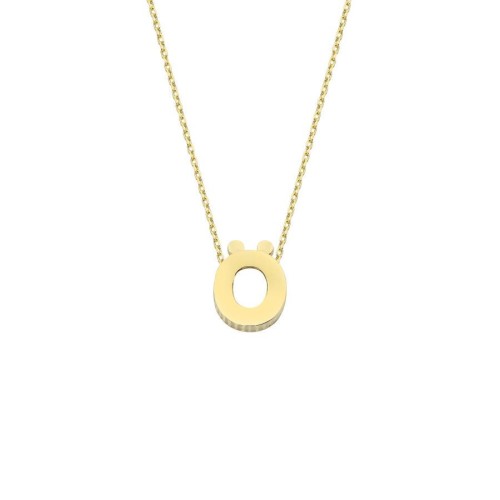Lowercase Letter Ö 14 Carat Gold Necklace - CNG Jewels