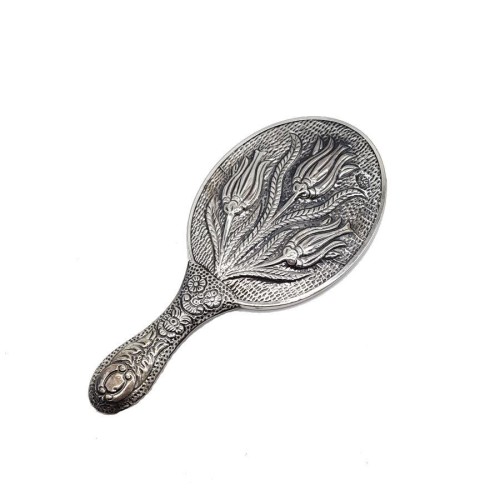 Lale Desenli Gümüş El Aynası No 1 - CNG Jewels