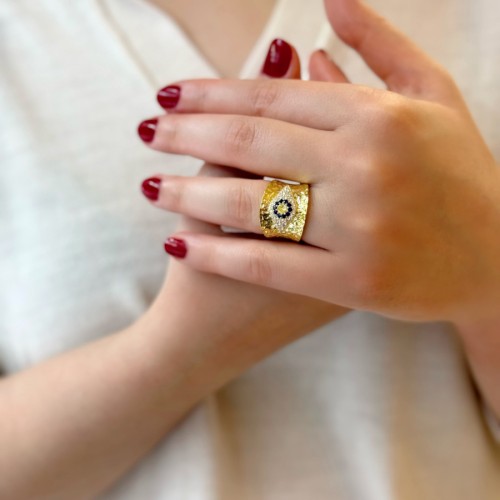 Martela Göz Tasarım Kadın Gümüş Yüzük - CNG Jewels (1)