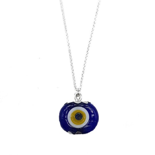 Maşallah Yazılı Araba İçin Gümüş Nazar Boncuğu - CNG Jewels