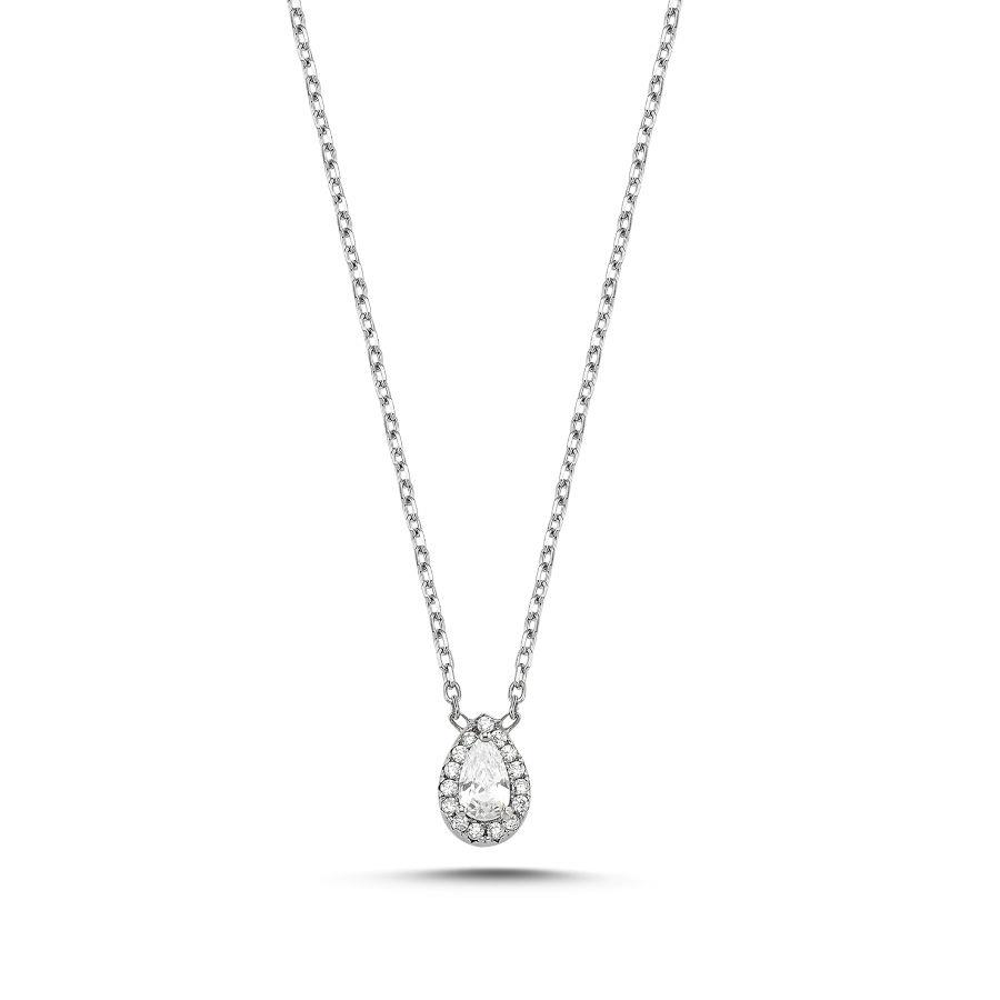 Minimal Damla Tektaş Kadın Gümüş Kolye - CNG Jewels