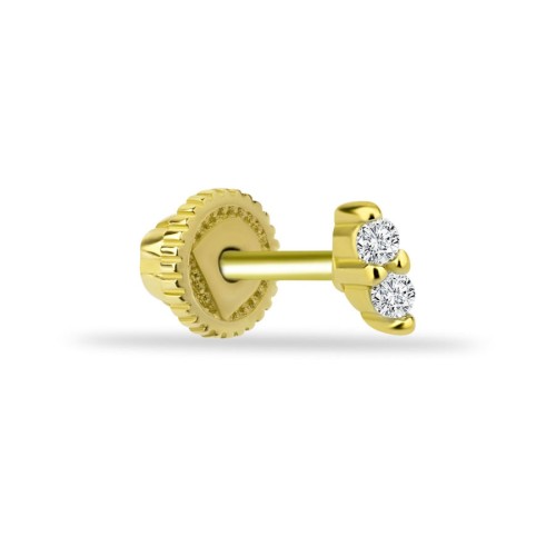 Minimal Due Altın Helix Piercing - CNG Jewels