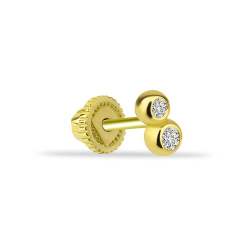 Minimal Twist Altın Helix Piercing - CNG Jewels