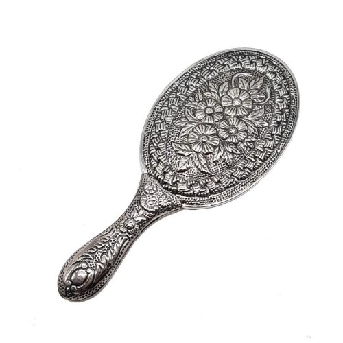 Papatya Desenli Gümüş El Aynası No 2 - CNG Jewels
