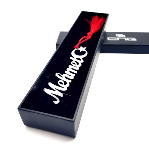 Personalized Crescent Star Named Silver Bookmark - CNG Jewels