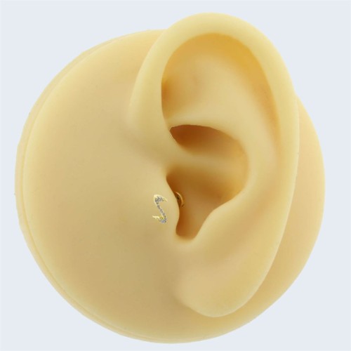 Lightning Gold Tragus Piercing - 3
