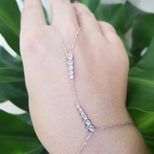 Süzme Taşlı Gümüş Şahmeran Bileklik - CNG Jewels