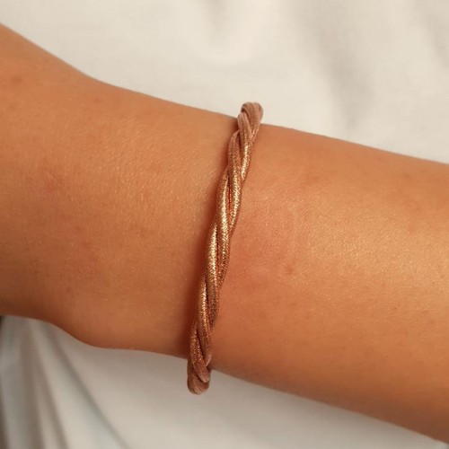 Tasarım Kalın Burgu Rose Kadın Gümüş Bileklik - CNG Jewels (1)