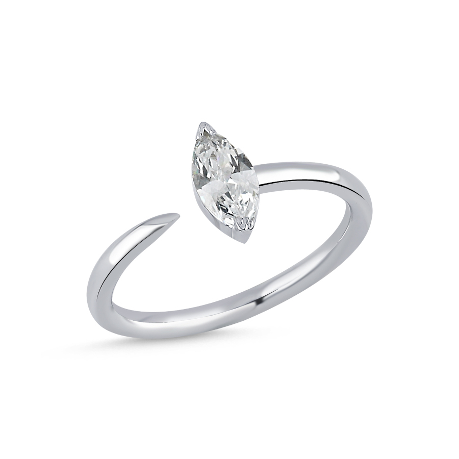 Tektaş Markiz Gümüş Yüzük - CNG Jewels