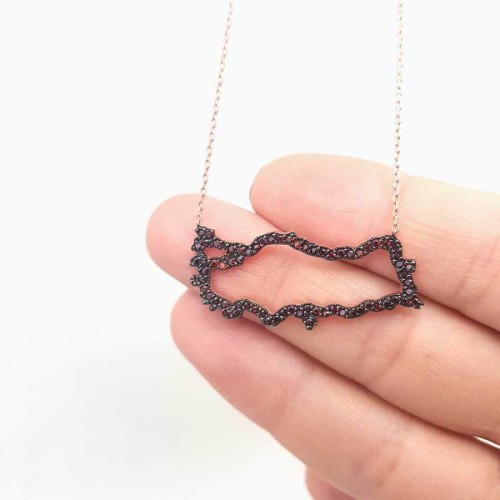 Türkiye Cumhuriyeti Gümüş Kadın Kolye - CNG Jewels (1)